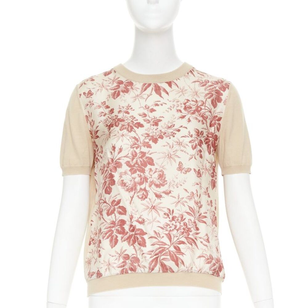 Gucci Bloom Floral Butterfly Wool Sweater